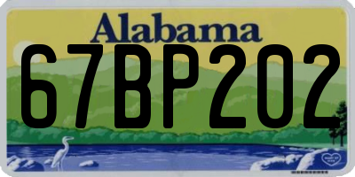 AL license plate 67BP202