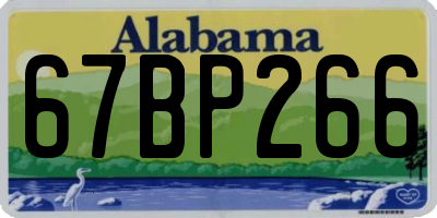 AL license plate 67BP266