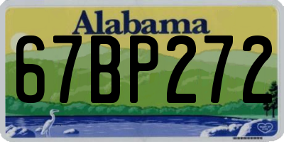 AL license plate 67BP272