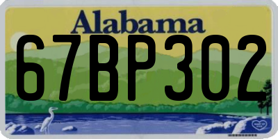 AL license plate 67BP302