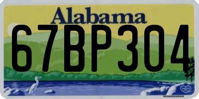 AL license plate 67BP304