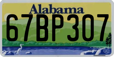 AL license plate 67BP307