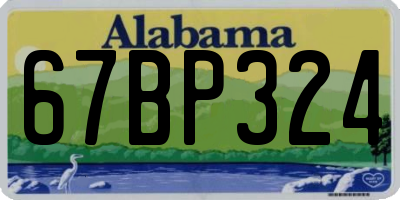 AL license plate 67BP324