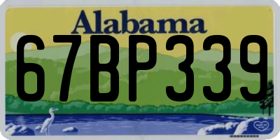 AL license plate 67BP339