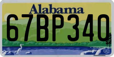 AL license plate 67BP340