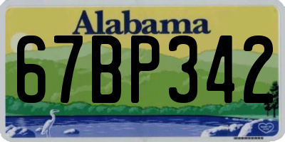 AL license plate 67BP342