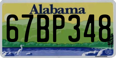AL license plate 67BP348
