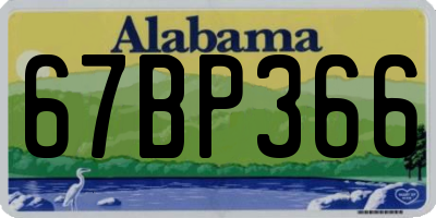 AL license plate 67BP366