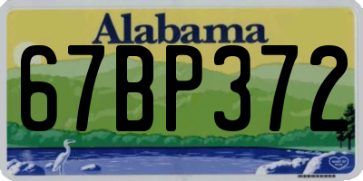 AL license plate 67BP372
