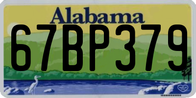 AL license plate 67BP379