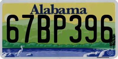 AL license plate 67BP396