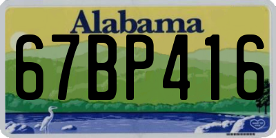 AL license plate 67BP416