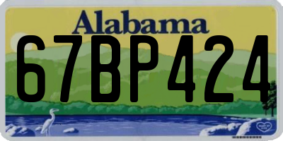 AL license plate 67BP424