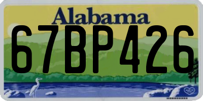 AL license plate 67BP426