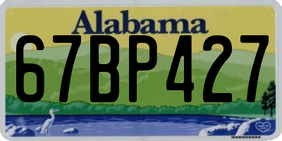 AL license plate 67BP427