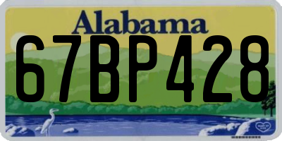 AL license plate 67BP428