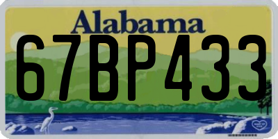 AL license plate 67BP433