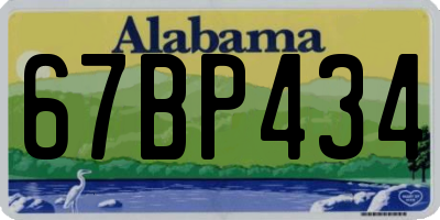 AL license plate 67BP434