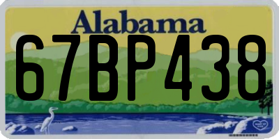 AL license plate 67BP438