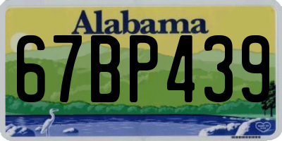 AL license plate 67BP439