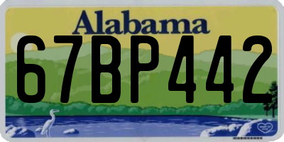 AL license plate 67BP442
