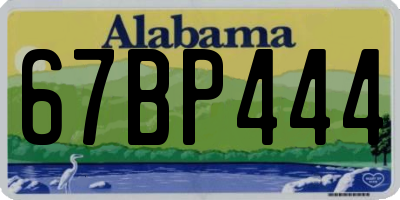 AL license plate 67BP444