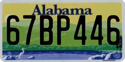 AL license plate 67BP446