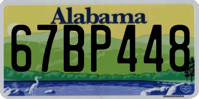 AL license plate 67BP448