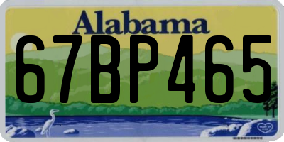 AL license plate 67BP465