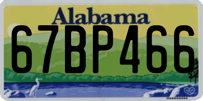 AL license plate 67BP466