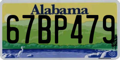 AL license plate 67BP479