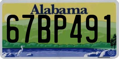 AL license plate 67BP491