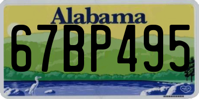 AL license plate 67BP495