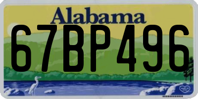 AL license plate 67BP496