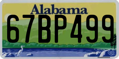 AL license plate 67BP499