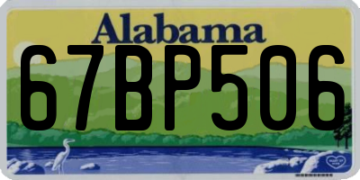 AL license plate 67BP506