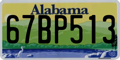 AL license plate 67BP513