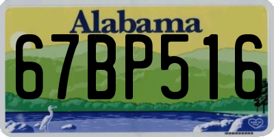 AL license plate 67BP516