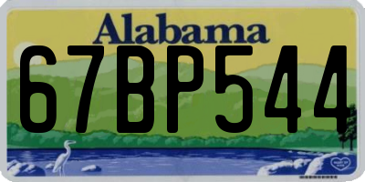 AL license plate 67BP544