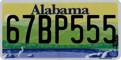 AL license plate 67BP555