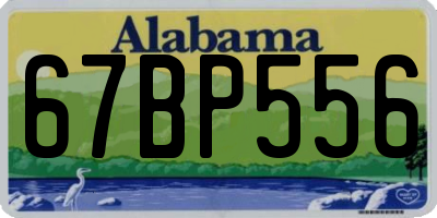 AL license plate 67BP556