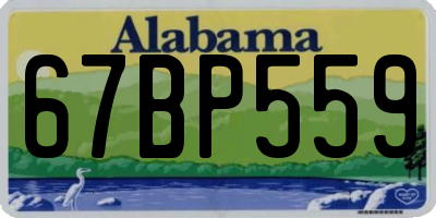 AL license plate 67BP559