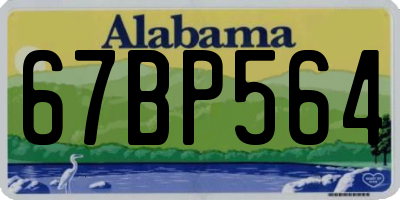 AL license plate 67BP564