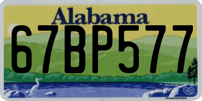 AL license plate 67BP577