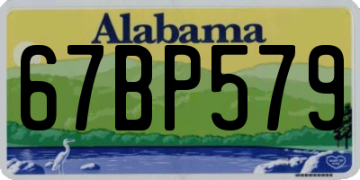 AL license plate 67BP579