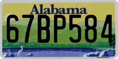 AL license plate 67BP584