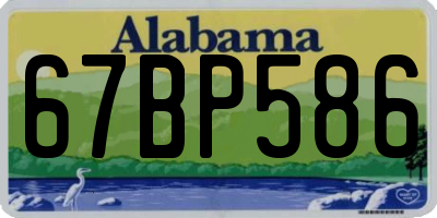AL license plate 67BP586