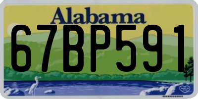 AL license plate 67BP591