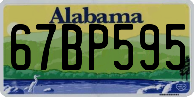 AL license plate 67BP595