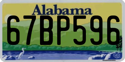 AL license plate 67BP596